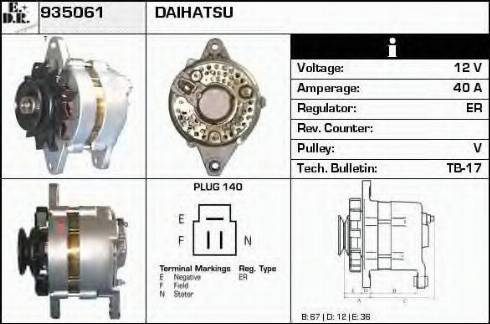 EDR 935061 - Генератор autospares.lv