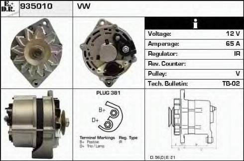 EDR 935010 - Генератор autospares.lv