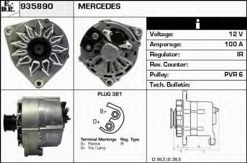 EDR 935890 - Генератор autospares.lv