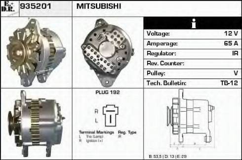 EDR 935201 - Генератор autospares.lv