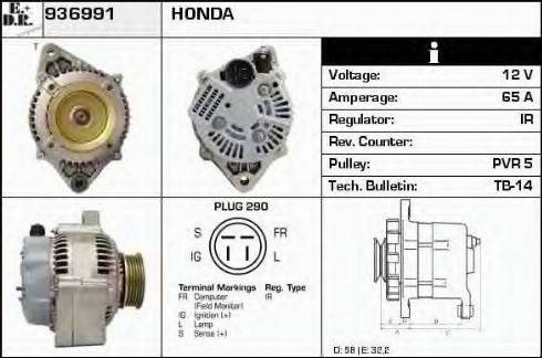 EDR 936991 - Генератор autospares.lv