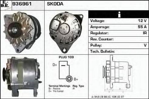 EDR 936961 - Генератор autospares.lv