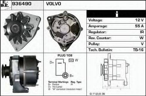 EDR 936490 - Генератор autospares.lv