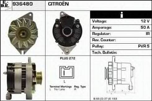 EDR 936480 - Генератор autospares.lv