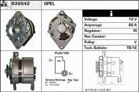 EDR 936542 - Генератор autospares.lv