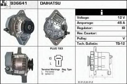 EDR 936641 - Генератор autospares.lv