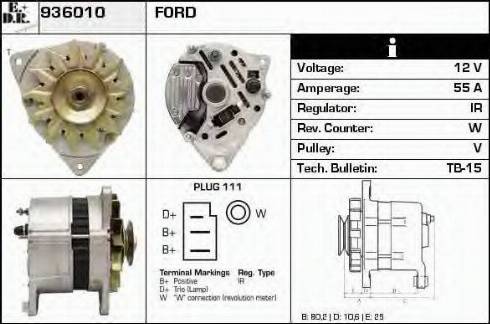 EDR 936010 - Генератор autospares.lv