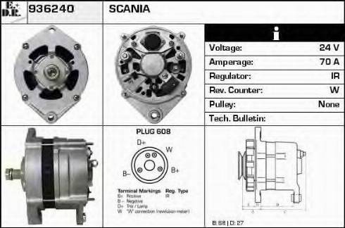 EDR 936240 - Генератор autospares.lv