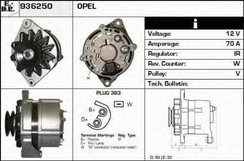 EDR 936250 - Генератор autospares.lv