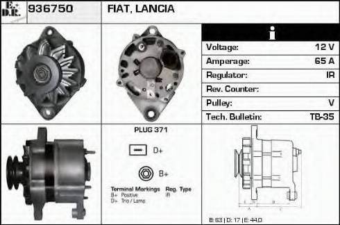 EDR 936750 - Генератор autospares.lv