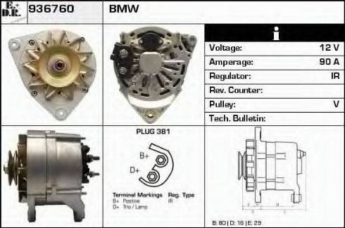 EDR 936760 - Генератор autospares.lv