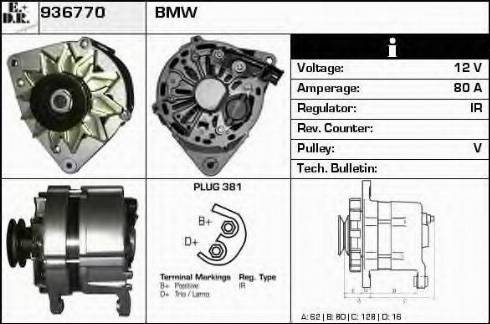 EDR 936770 - Генератор autospares.lv