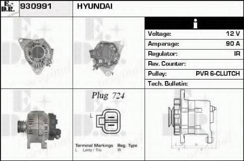 EDR 930991 - Генератор autospares.lv