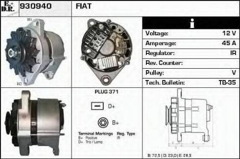 EDR 930940 - Генератор autospares.lv