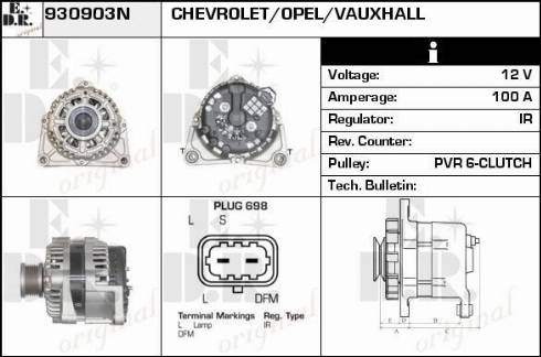 EDR 930903N - Генератор autospares.lv