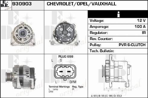 EDR 930903 - Генератор autospares.lv