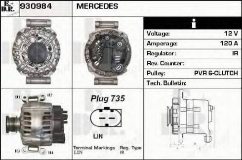 EDR 930984 - Генератор autospares.lv