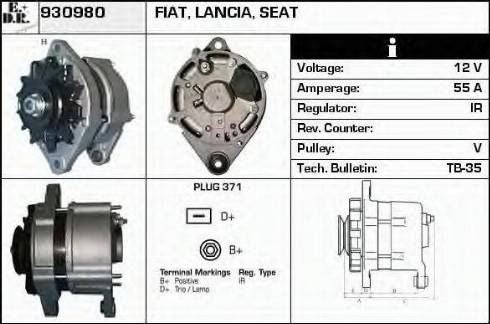 EDR 930980 - Генератор autospares.lv