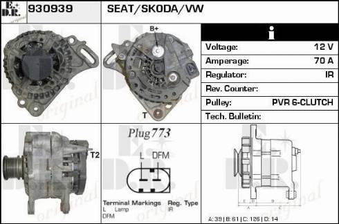 EDR 930939 - Генератор autospares.lv