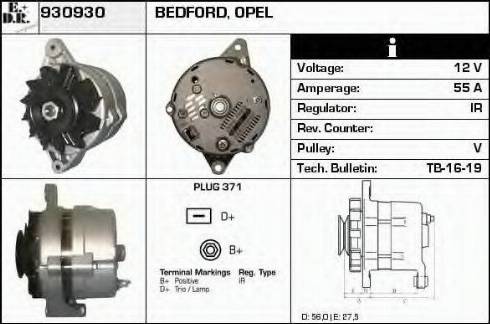 EDR 930930 - Генератор autospares.lv