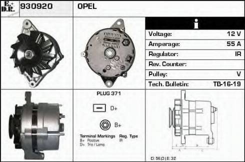 EDR 930920 - Генератор autospares.lv