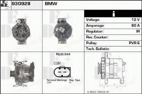 EDR 930928 - Генератор autospares.lv