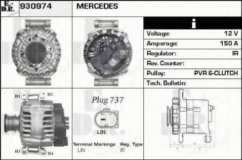 EDR 930974 - Генератор autospares.lv