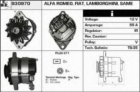 EDR 930970 - Генератор autospares.lv