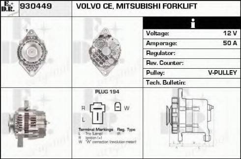 EDR 930449 - Генератор autospares.lv