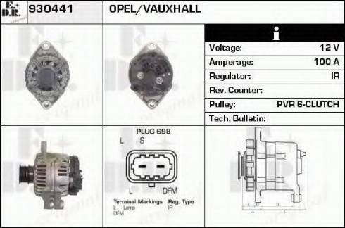 EDR 930441 - Генератор autospares.lv