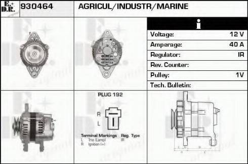 EDR 930464 - Генератор autospares.lv