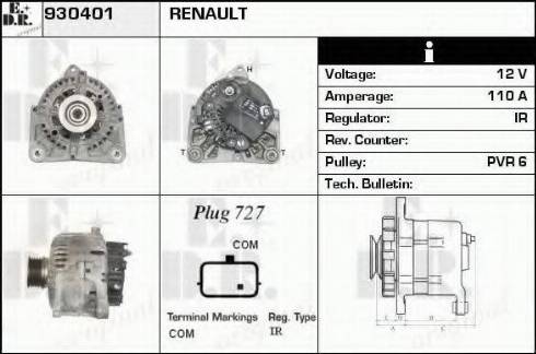 EDR 930401 - Генератор autospares.lv