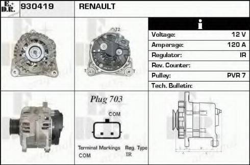 EDR 930419 - Генератор autospares.lv