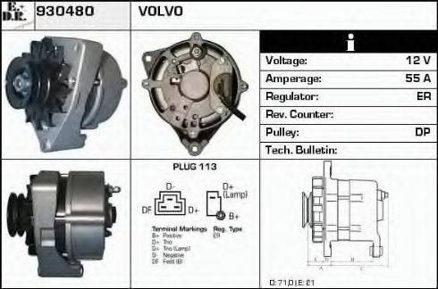 EDR 930480 - Генератор autospares.lv