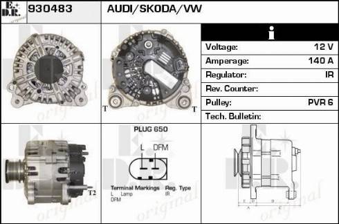 EDR 930483 - Генератор autospares.lv