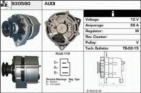 EDR 930590 - Генератор autospares.lv