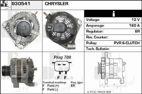 EDR 930541 - Генератор autospares.lv