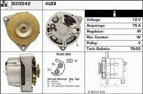 EDR 930542 - Генератор autospares.lv