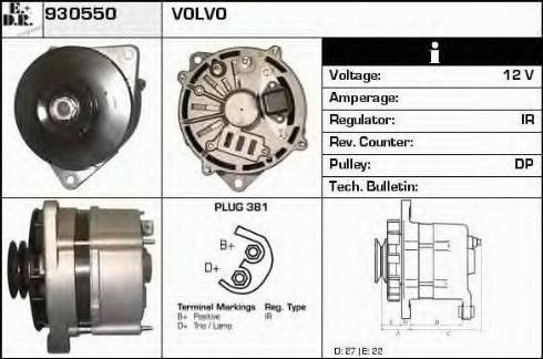 EDR 930550 - Генератор autospares.lv