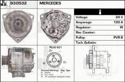 EDR 930532 - Генератор autospares.lv