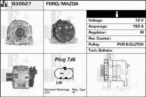 EDR 930527 - Генератор autospares.lv