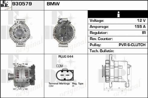 EDR 930579 - Генератор autospares.lv