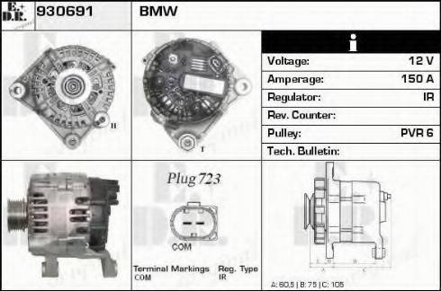 EDR 930691 - Генератор autospares.lv