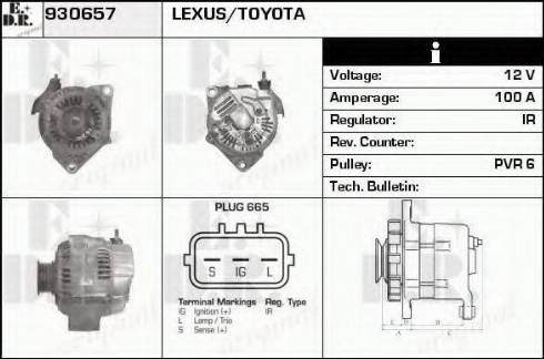 EDR 930657 - Генератор autospares.lv