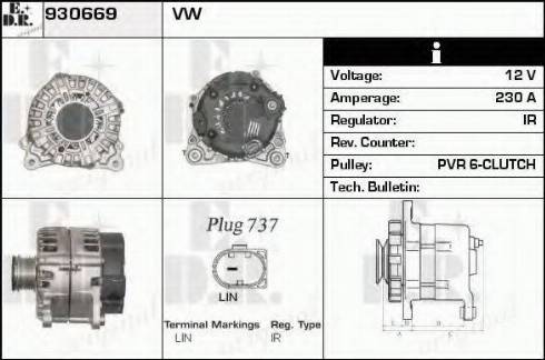 EDR 930669 - Генератор autospares.lv