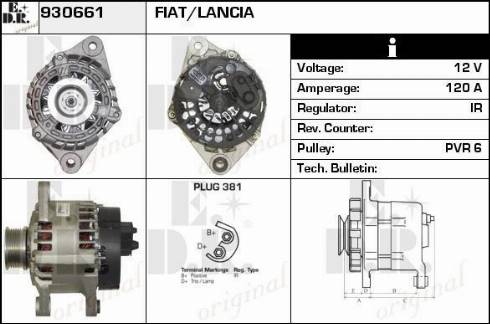 EDR 930661 - Генератор autospares.lv