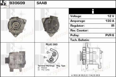 EDR 930609 - Генератор autospares.lv