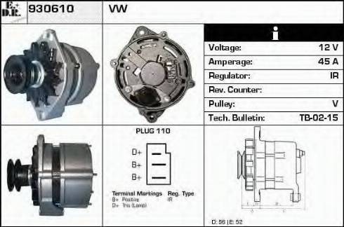 EDR 930610 - Генератор autospares.lv