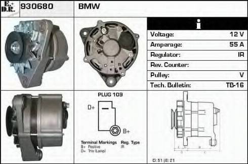 EDR 930680 - Генератор autospares.lv