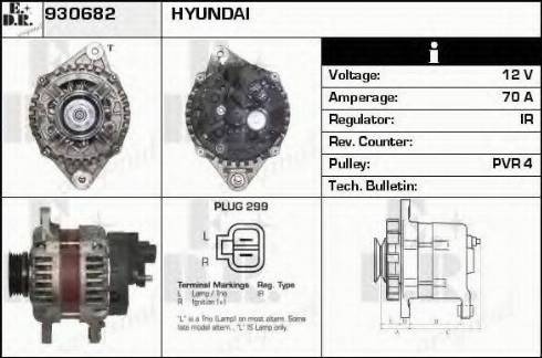 EDR 930682 - Генератор autospares.lv